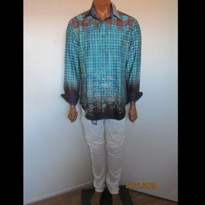Robert Graham Swashbuckler Ombre Plaid Sport Shirt